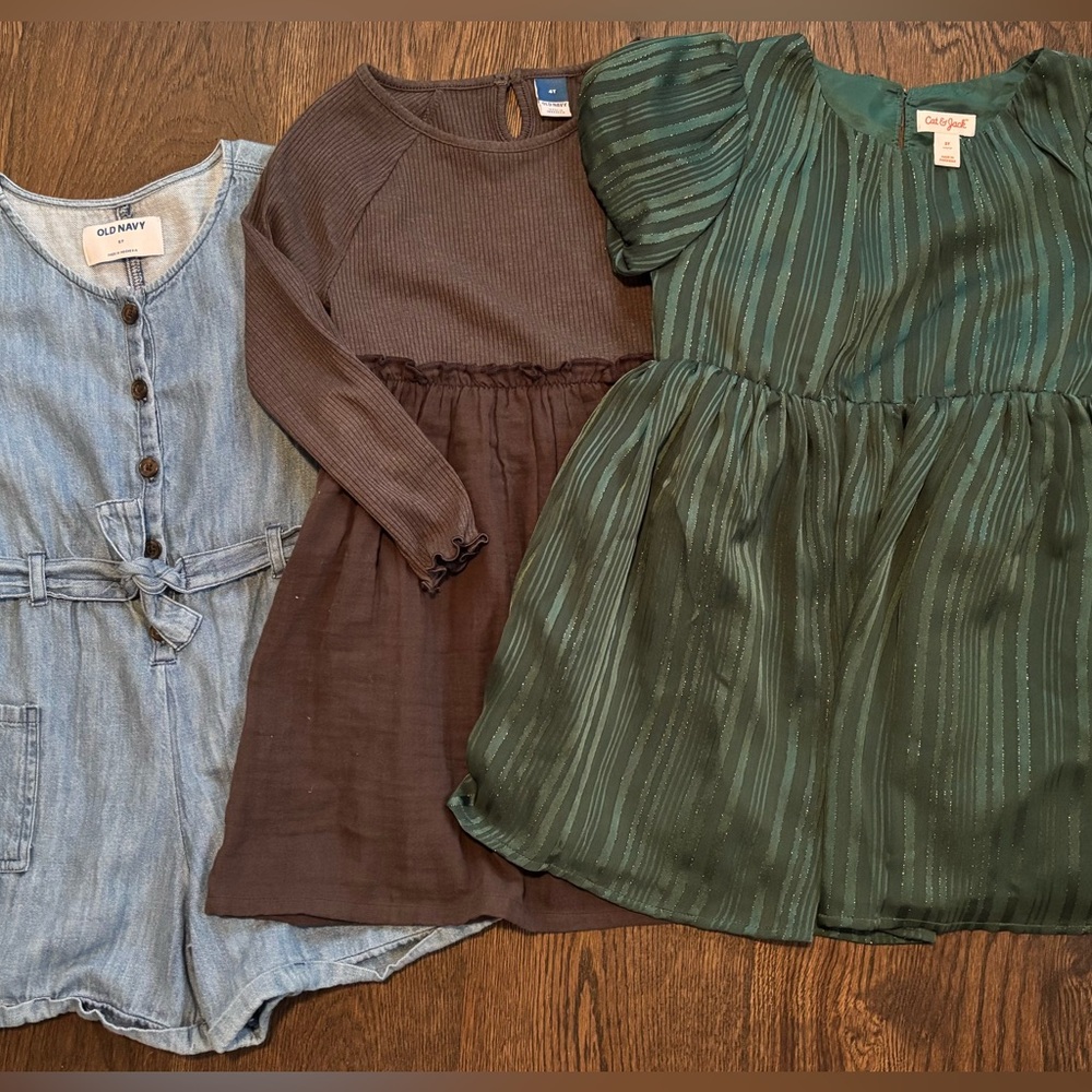 Girls Dress Romper Bundle Lot Old Navy Cat & Jack 4T 5T